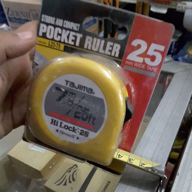 METERAN TAJIMA 7.5M/25ft 25 mm meteran ukuran garisan pengaris