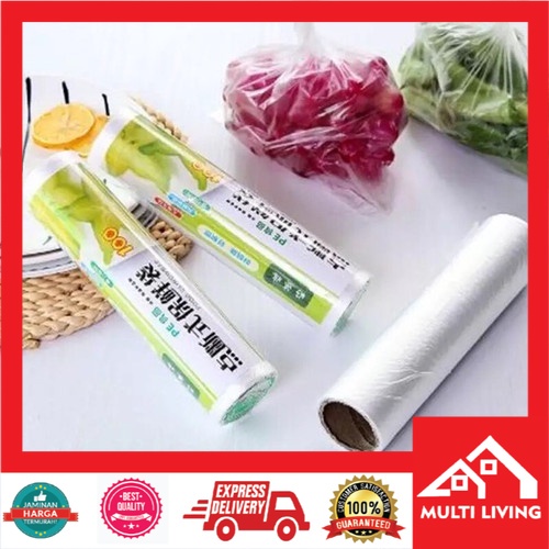 Kantong PLASTIK BUAH SUPERMARKET Plastik Sayur Telur 100 lembar