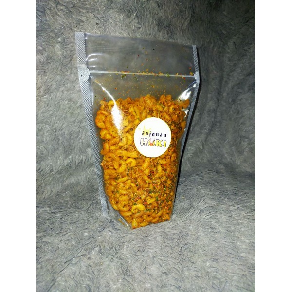 MAKARONI PEDAS / MAKARONI GURIH / CEMILAN MAKARONI / CEMILAN PEDAS