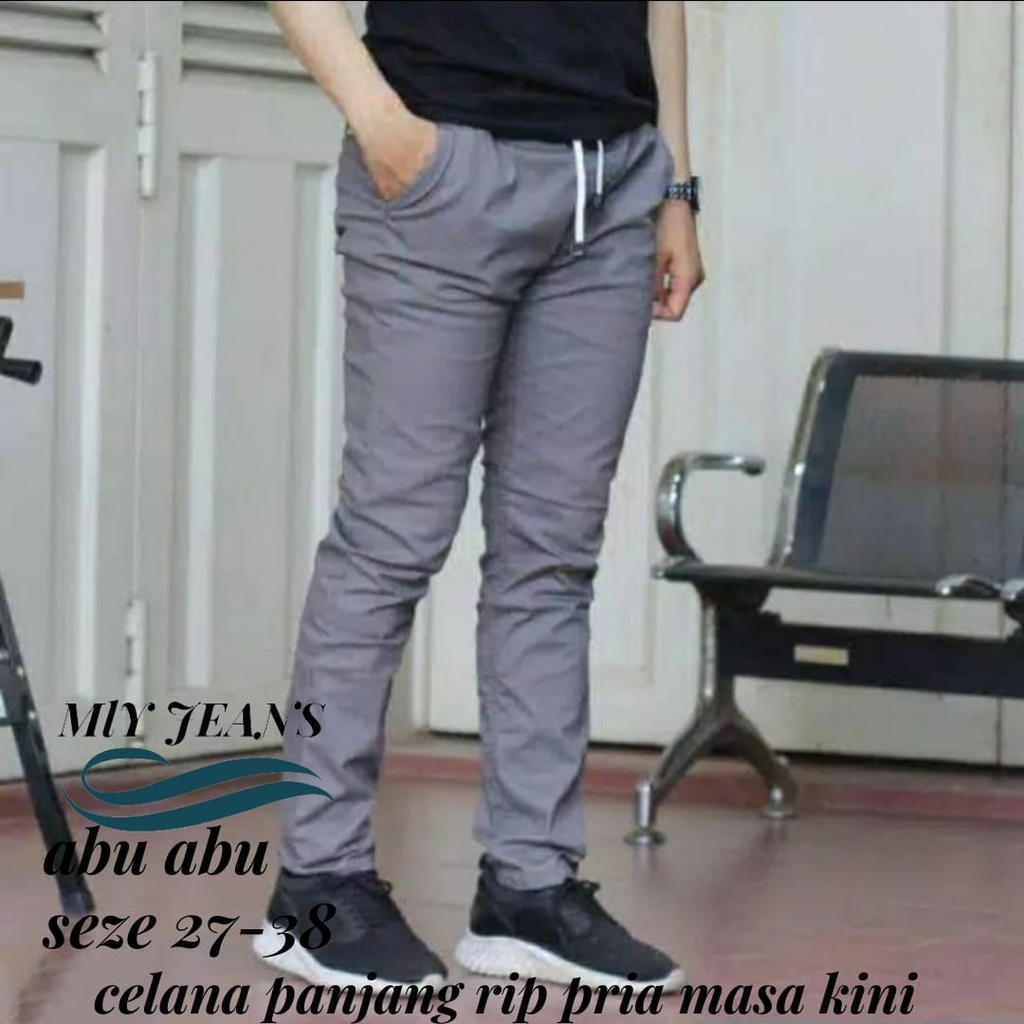 TERNADO -Celana Panjang Pria Denim Regular Non Stretch