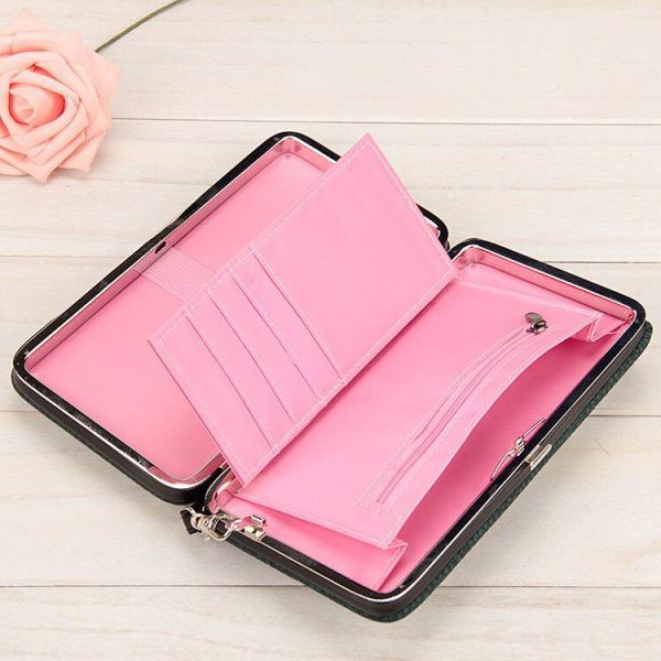 BJ14006 - BROWN/BLUE/GREEN/PINK/RED/ROSE - DOMPET WANITA PANJANG IMPORT TERMURAH JAKARTA JTF1318 ELJ4006