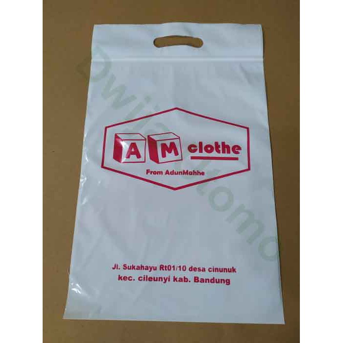 Jual Plastik Plong Ziplock Sablon Ukuran 25x35 Plastik Plong Klip Sablon Plastik Pe Klip 6036