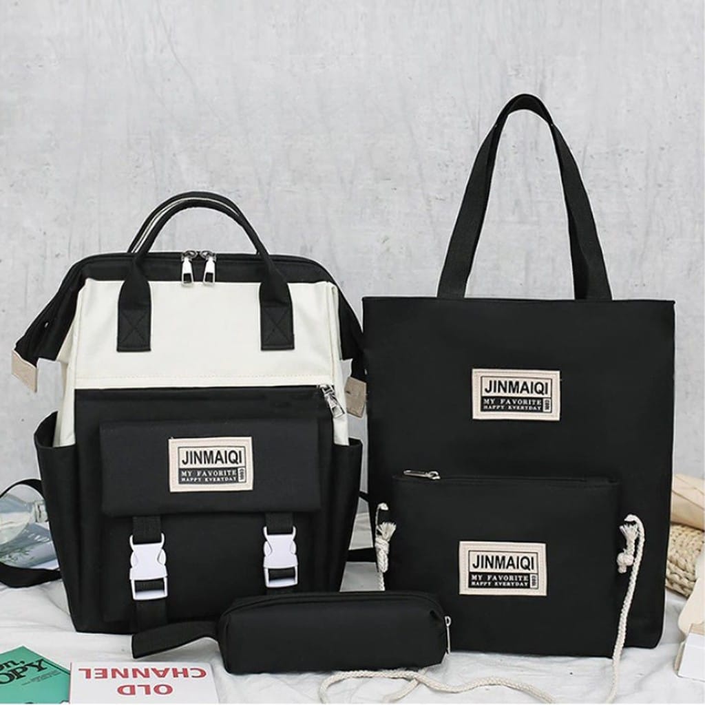 Tas Ransel 4 in 1 Limited Edition Tas Sekolah Backpack Wanita Tas Satu SET - 940