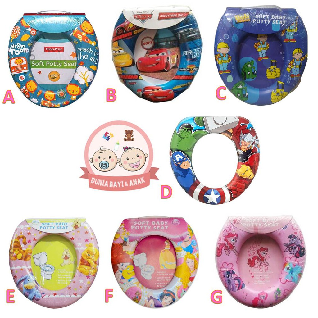 RING CLOSET SOFT POTTY BABY SEAT ANAK TANPA HANDLE TOILET TRAINING