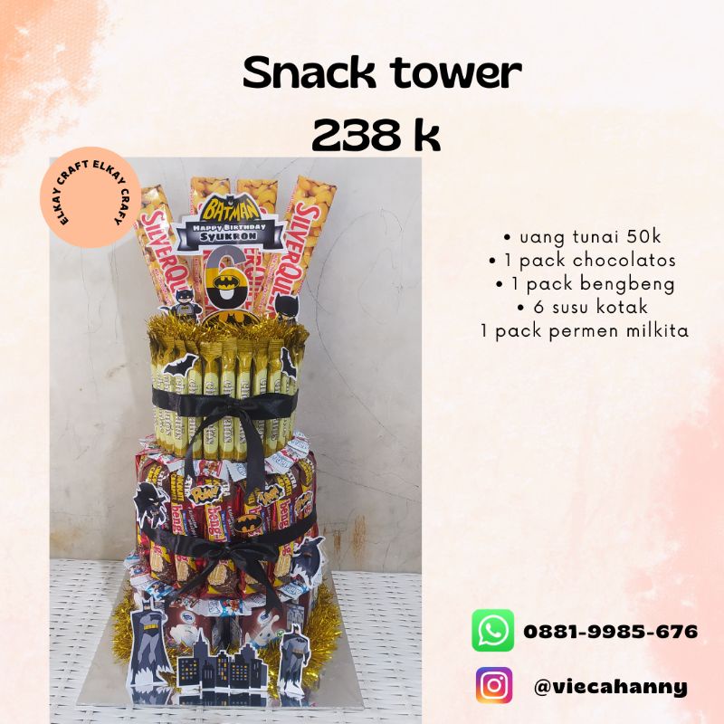 snack tower uang tarik