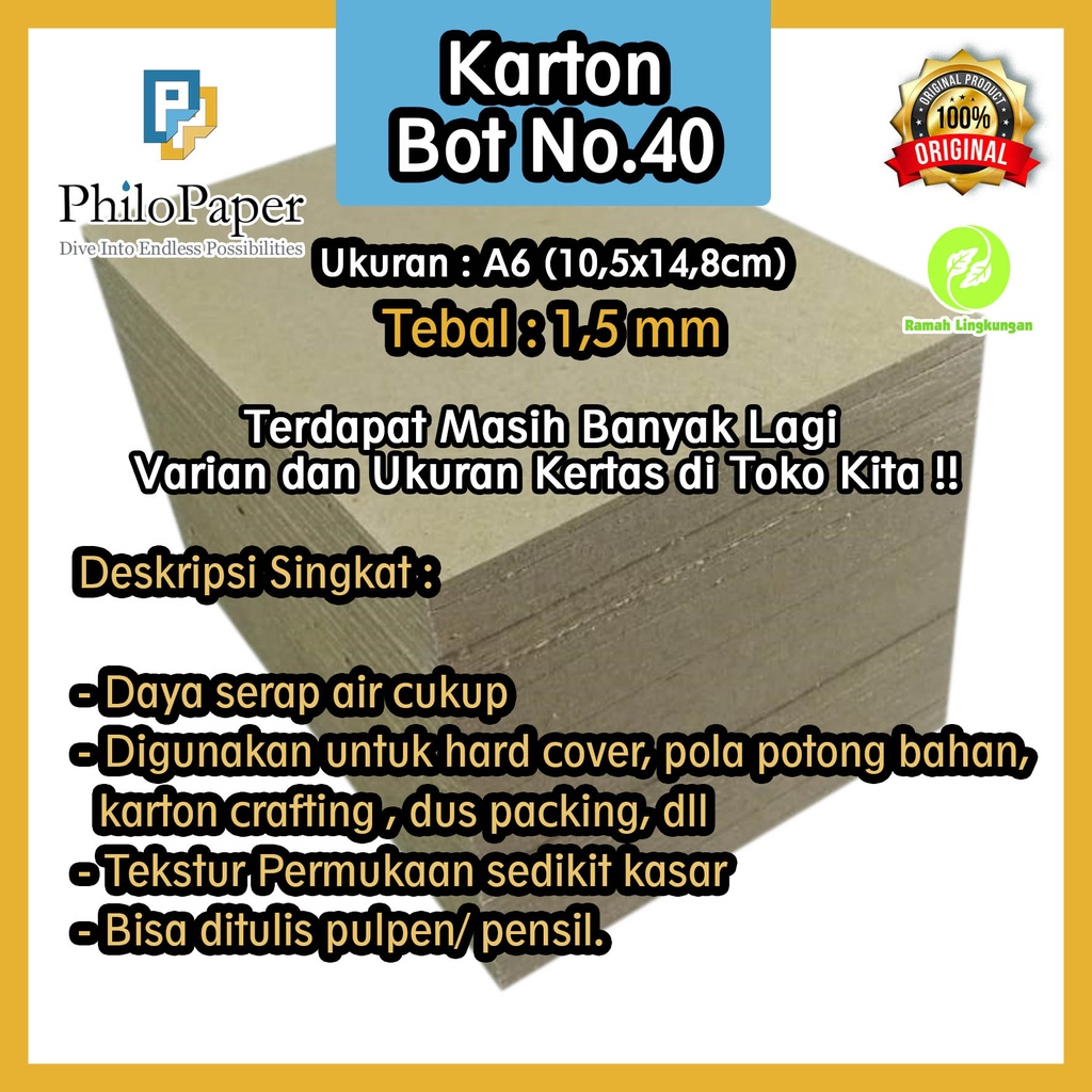 

Karton Yellow Bot No. 40 A6