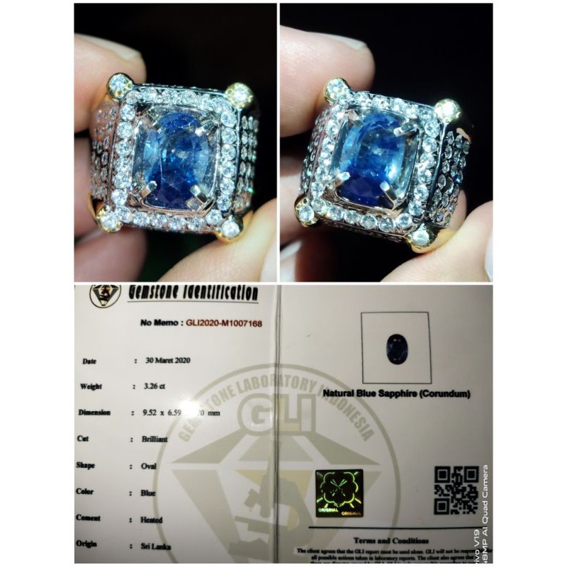 natural blue Sapphire srilanka