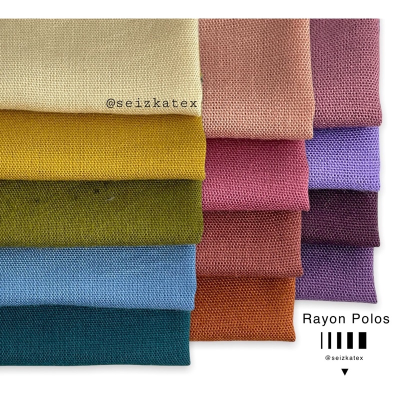 KAIN RAYON POLOS VISCOSE