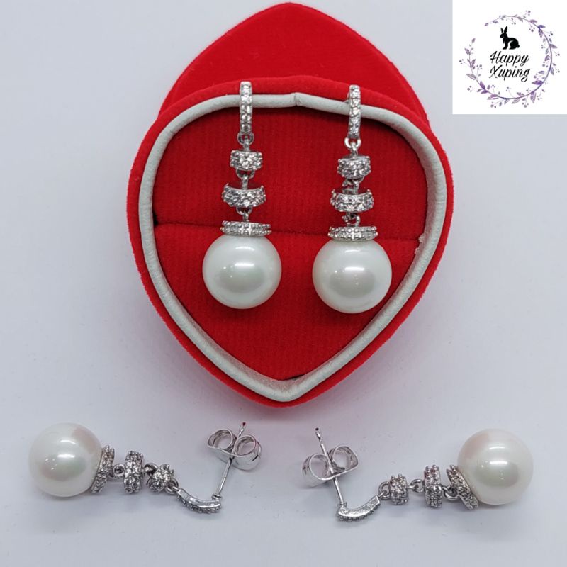 ANTING XUPING ASLI TITANIUM FASHION KOREA LAPIS-EMAS MODEL GANTUNGAN MUTIARA XUPING ORIGINAL