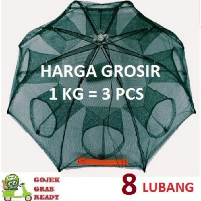 Jaring Ikan 8 Lubang Perangkap Ikan Bubu 8 Hole Hexagonal Perangkap Kepiting Udang Cumi