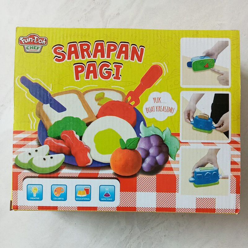 Mainan Malam Plastisin Fundoh Sarapan Pagi Breakfast 28164