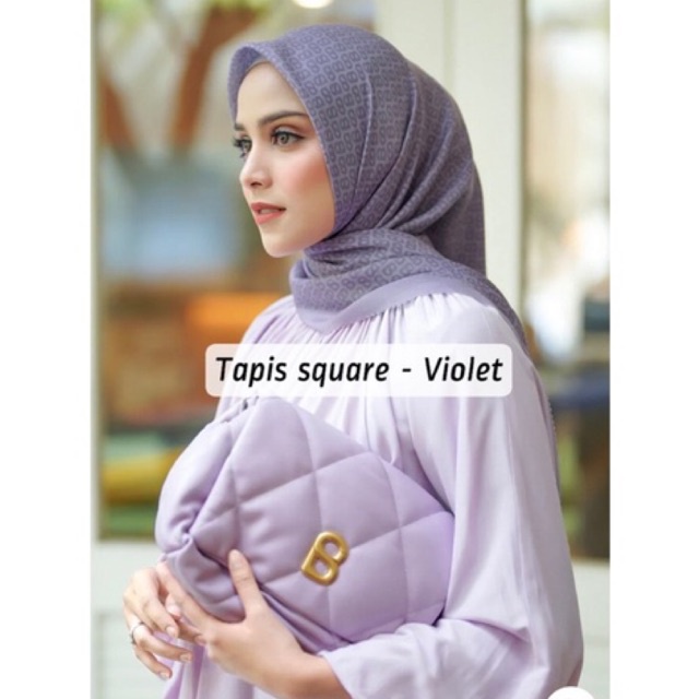 The Tapis Square Buttonscarves Tapis Series Violet Tapis Series Spiced Apple