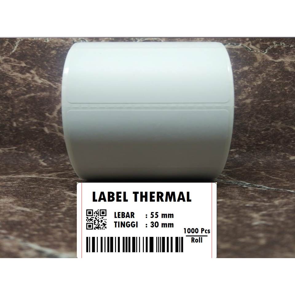 Label Thermal 55x30 - Label thermal 55x30mm - Label Tabung 55x30 - Stiker Thermal 55x30 mm