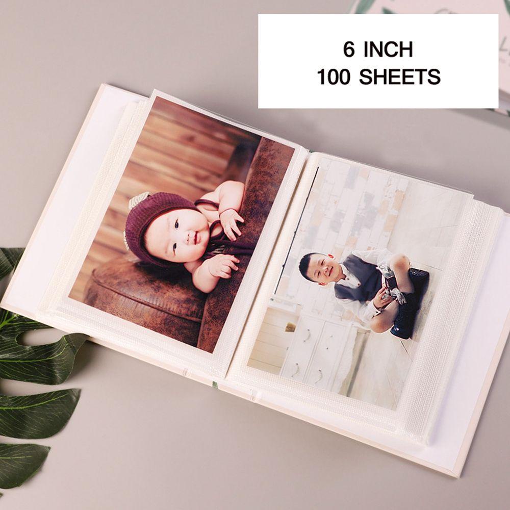 [Elegan] Album Foto 100lembar Bingkai Foto Album Scrapbook Keluarga Baby Grow Hadiah Pernikahan Foto Anak Buku Gambar Tempat Penyimpanan