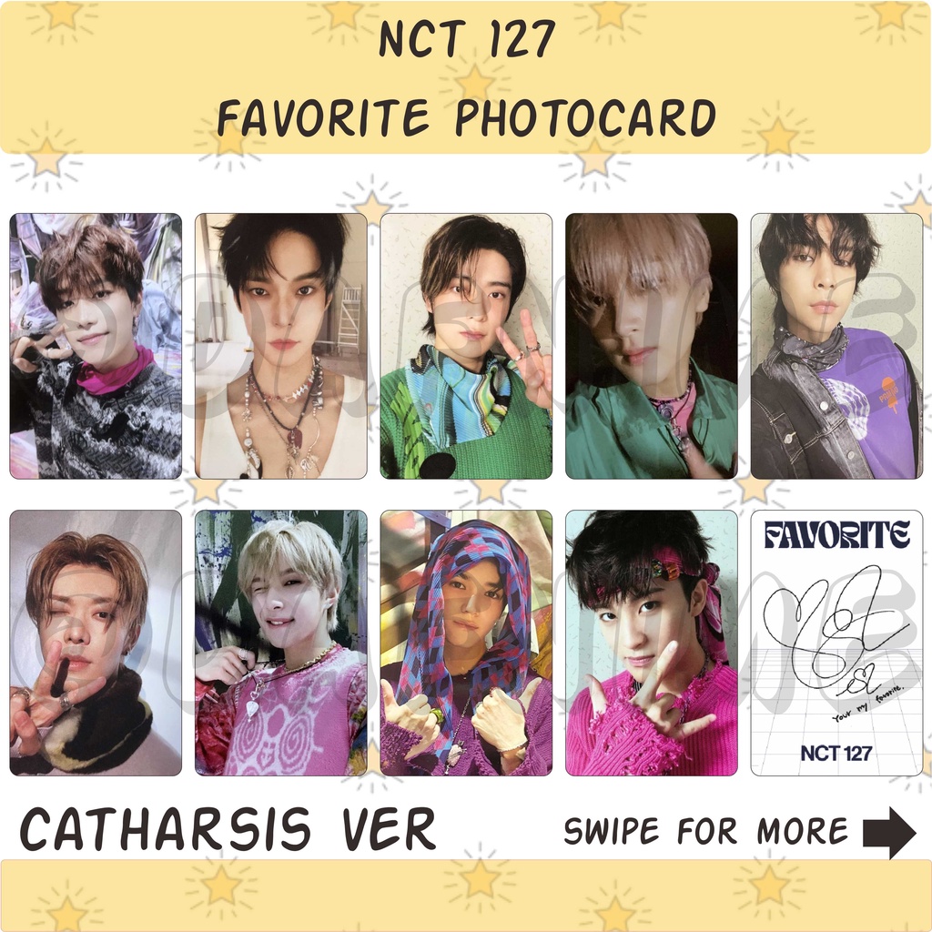 NCT 127 FAVORITE ALL VER PHOTOCARD UNOFFICIAL