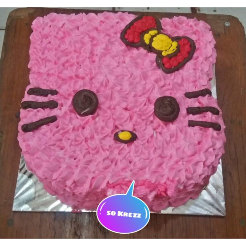 

tart karakter hello Kitty uk 20 cm/tart ultah /tart hello Kitty