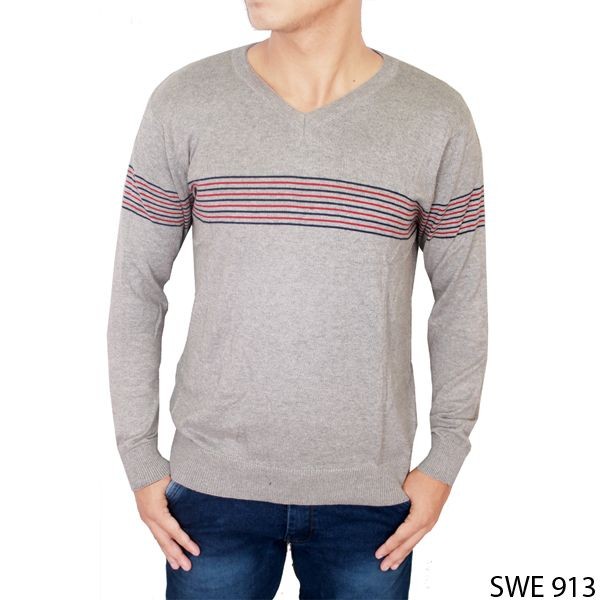 Sweater Rajut Pria Keren Rajut Abu – SWE 913