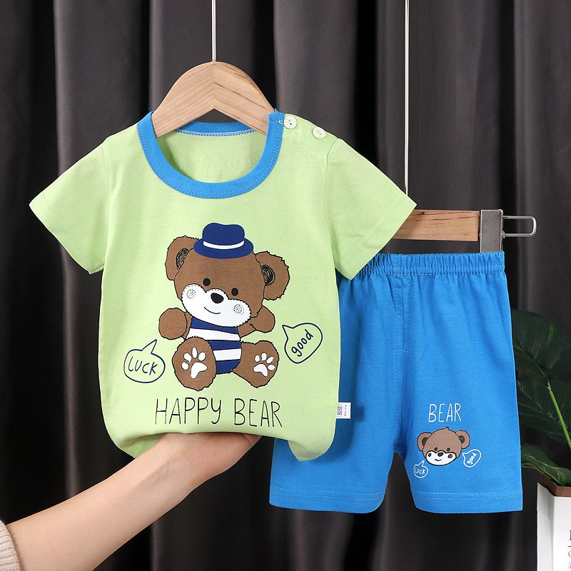 PGT - Setelan Anak 0- 3 Tahun Model 31-36 Baju Setelan Anak Piyama Tidur Pendek Jumper Anak Bayi