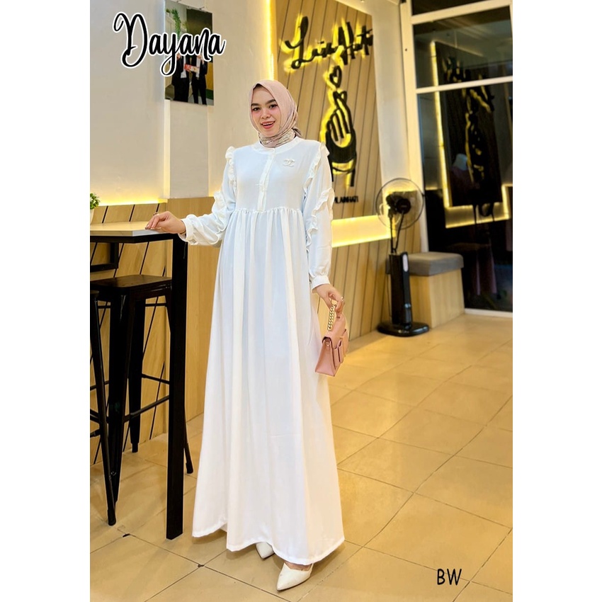 DRESS KONDANGAN POLOS SIMPLE DAYANA