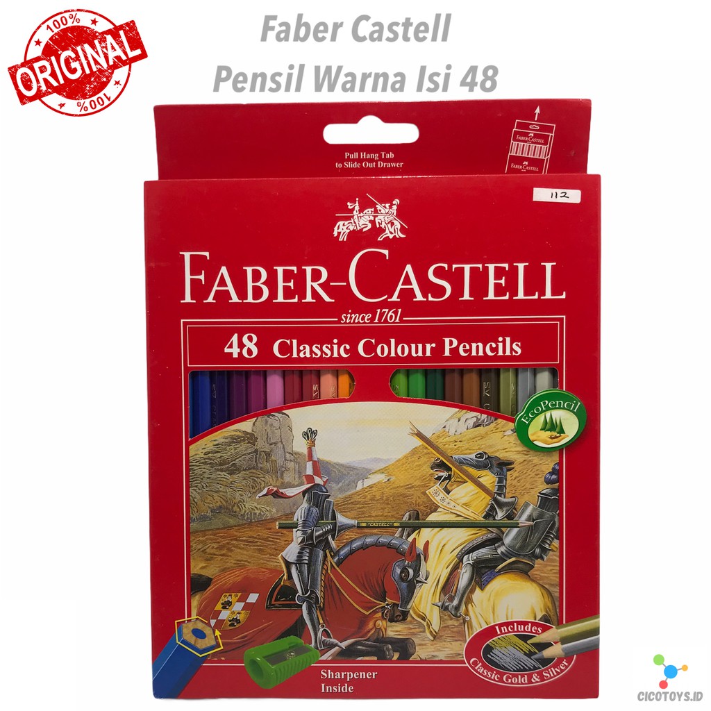 

PENSIL WARNA FABER CASTELL 48 CLASSIC COLOUR PENCILS