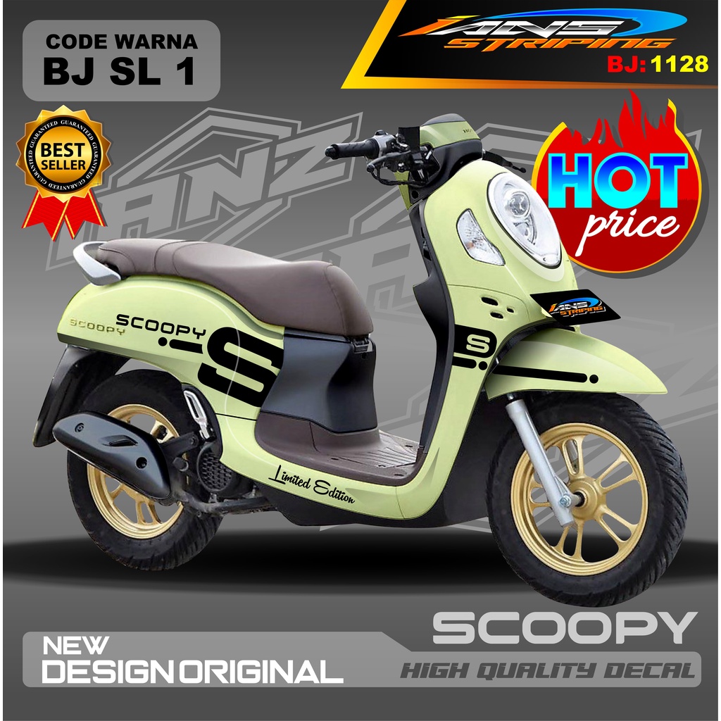 DECAL STICKER SCOOPY 2021 2022 / STIKER SCOOPY WARNA CANTIK