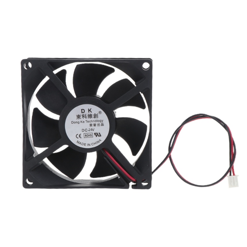 Bt 80x80x25mm CPU Cooling Fan 5V 12V 24V 2pin Silent Cooling Fan CPU Cooler Chassis Radiator Untuk Komputer Desktop 3300RP