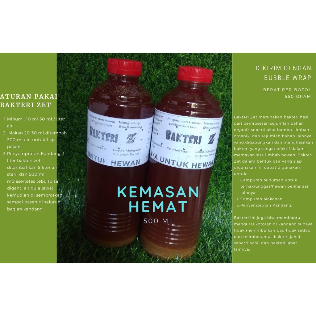 Bakteri Zet 500 ml, Probiotik Unggas,  Fermentasi