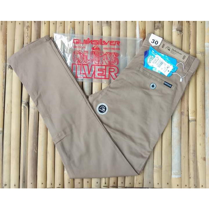 Celana Chino Pria Panjang Mocca Quicksilver