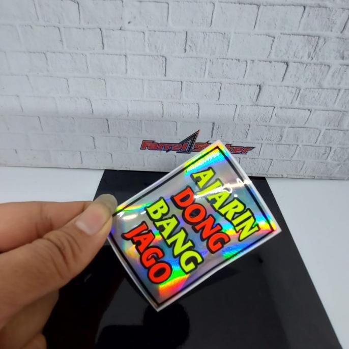 

stiker sticker AJARIN DONG BANG JAGO stabilo farr3l55 dijamin