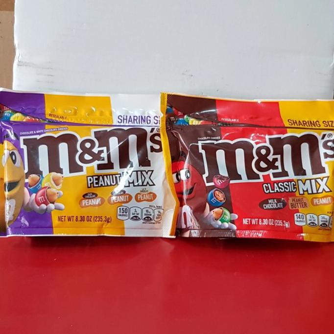 

TERBARU M&M CHOCOLATE CANDY MIX PERMEN COKLAT WARNA WARNI MIX USA 235 GR - PEANUT MIX
