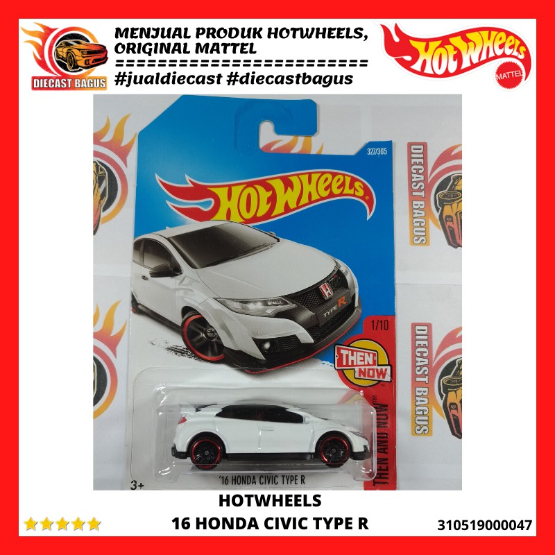 HOT WHEELS 16 HONDA CIVIC TYPE R - PUTIH