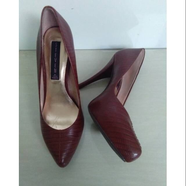 Steve Madden hak tinggi pumps High Heels Coklat  Branded