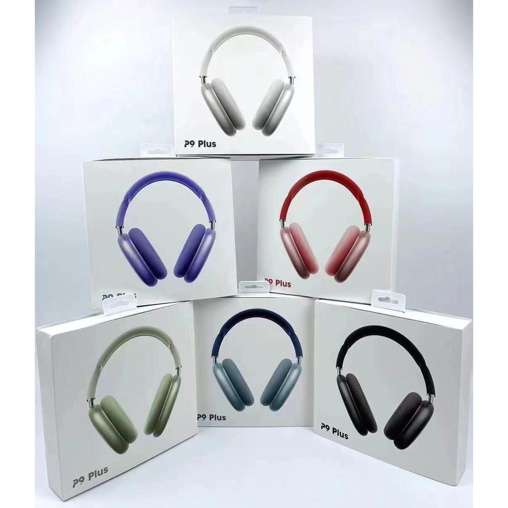 headset bluetooth wireless P9 Plus bando superbass