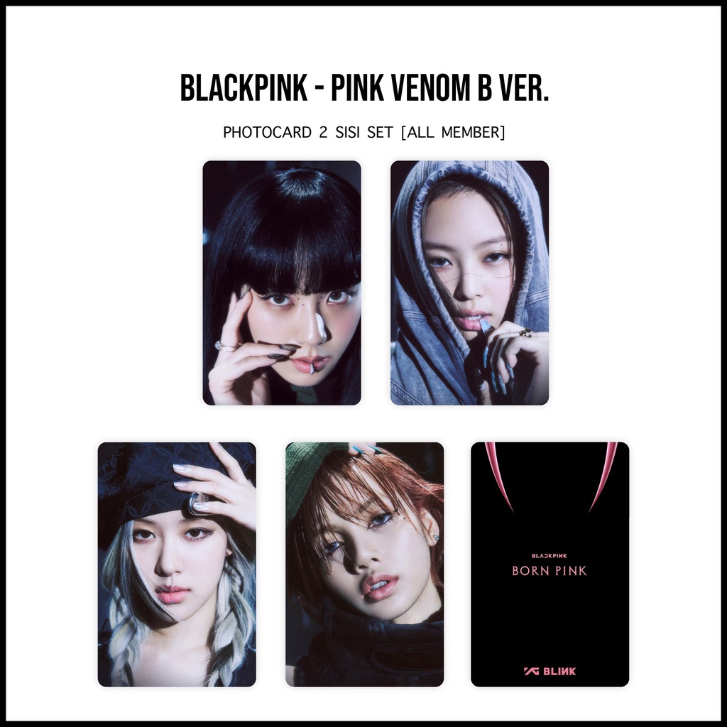 [SET] Photocard Blackpink Pink Venom