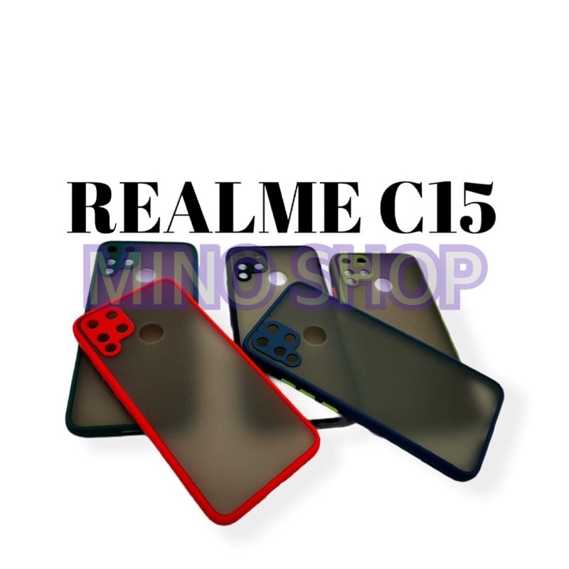 SOFTCASE REALME C15 - HARDCASE DOVE MYCHOICE PLUS PELINDUNG KAMERA - AERO CASE