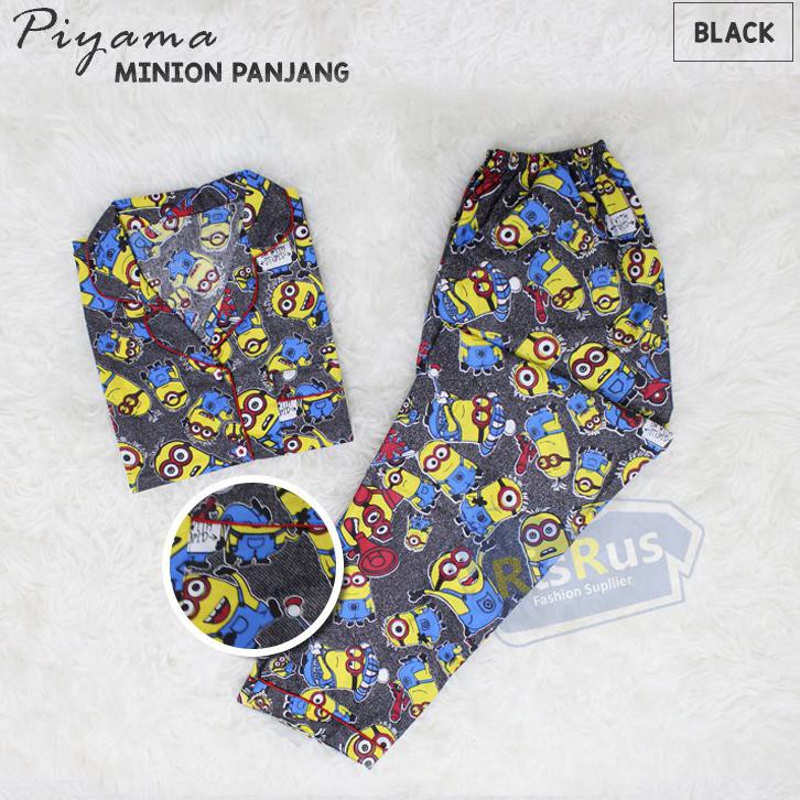 CP MINION YELLOW CELANA PANJANG BAJU TIDUR WANITA PIYAMA GROSIR TANAH ABANG Glz,.