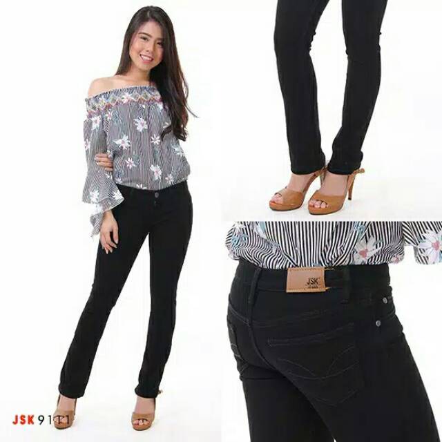  5 WARNA Celana  Cutbray  Denim Jeans Standar  Big Size 