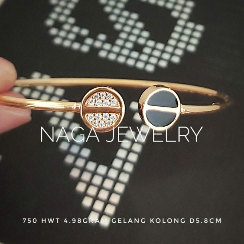 GELANG OVAL VANCY MATA EMAS 750