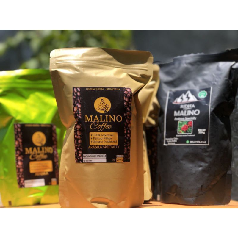 

KOPI MALINO ARABIKA SPESIALITY RIDHA (cokelat muda)