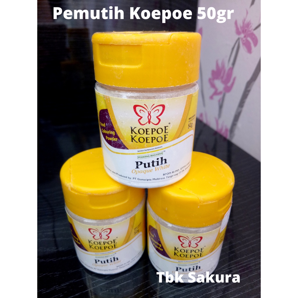 

Opaque White / Pemutih kue Koepoe 50gr