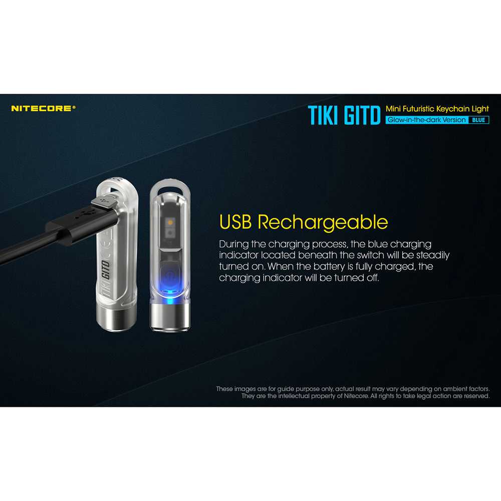 IDN TOOLS - Nitecore TIKI GITD Senter LED Glow In The Dark OSRAM P8 300 Lumens