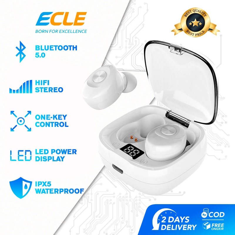(NEW) ECLE XG-8  TWS Gaming Earphone Waterproof Headset Bluetooth Wireless Headphone Noise Reduction