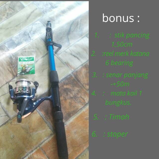 Joran pancing 1 set murah