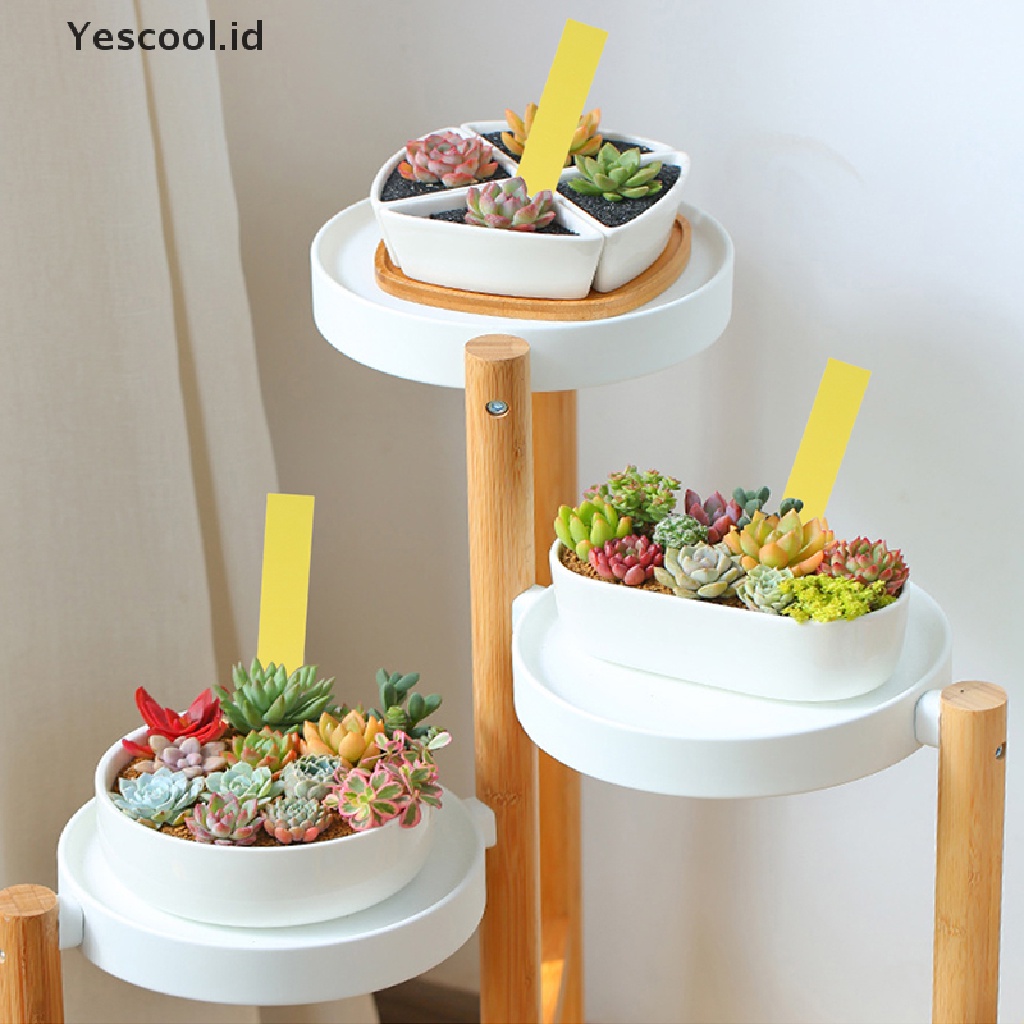 50 Pcs Label Penanda Pot Tanaman Bahan Plastik Untuk Taman