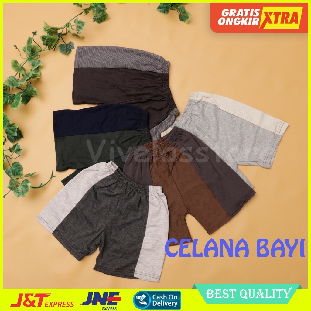 CELANA PENDEK ANAK KOLOR HARIAN SANTAI BOXER ANAK ANAK BAYI COWOK LAKI LAKI CELPEN ANAK LAKI CEWEK