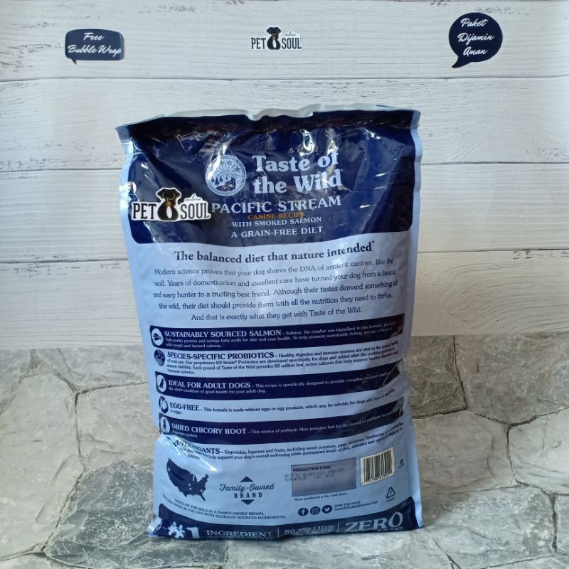 Taste Of The Wild Salmon 6.35kg / Totw Salmon Pacific Stream Canin Recipe grainfree