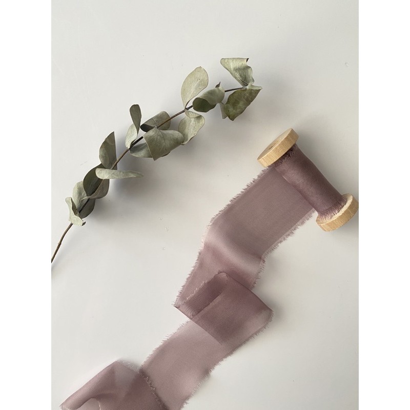 

LAST STOCK! silk ribbon in misty rose - wedding ribbon / calligraphy ribbon / vows ribbon / pita buket / vow