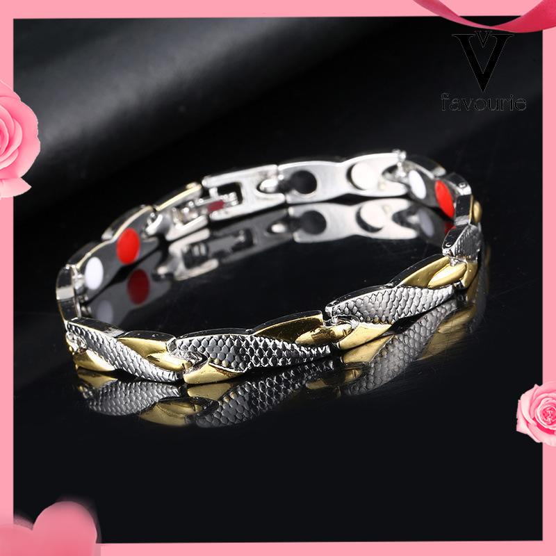 [COD]Terapi Magnet Gelang Naga Pria yang Dapat Dilepas 7mm Gelang Pasangan Sederhana-FA