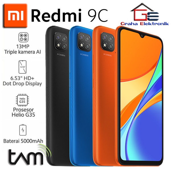 XIAOMI Redmi 9C Garansi Resmi TAM