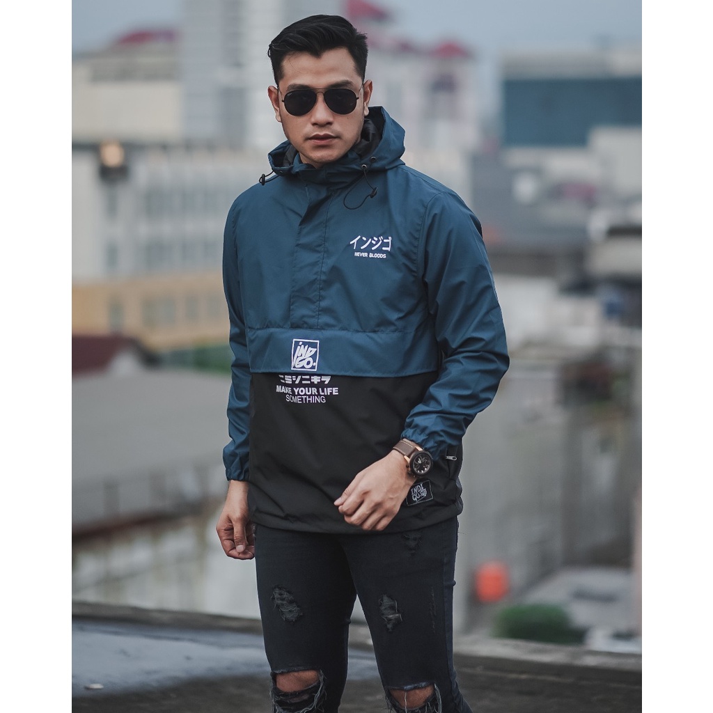 Terlaris ! Jaket parasut pria taslan outdoor cougel saku doraemon keren gaya korean berkualitas premium original distro ( COD BISA BAYAR DITEMPAT )